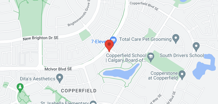 map of 232 COPPERSTONE Cove SE